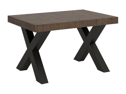 Extendable table 90x120/224 cm Laviecasa Walnut with Anthracite frame SQYL83780