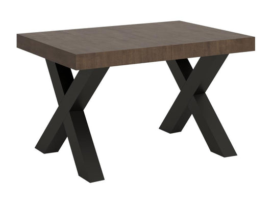 Extendable table 90x120/224 cm Laviecasa Walnut with Anthracite frame SQYL83780