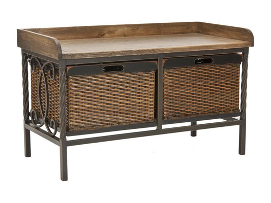 Bench/Ottoman, Pewter and Ash, 40x84x50.8 cm - Laviecasa XEAU43834