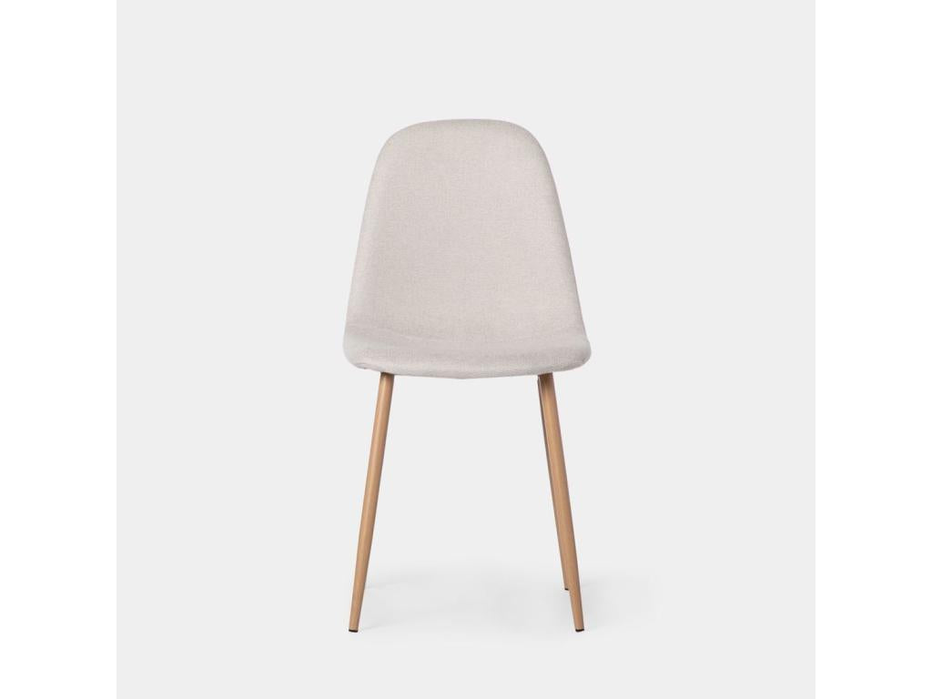 Beige fabric dining chair 45x86 cm - Laviecasa ZHLG80358