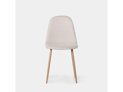 Beige fabric dining chair 45x86 cm - Laviecasa ZHLG80358