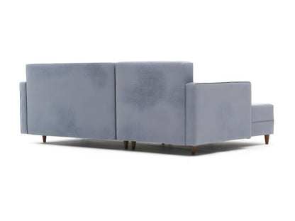 Laviecasa 215cm Left-Hand Corner Sofa in Blue Fabric MJBH18521