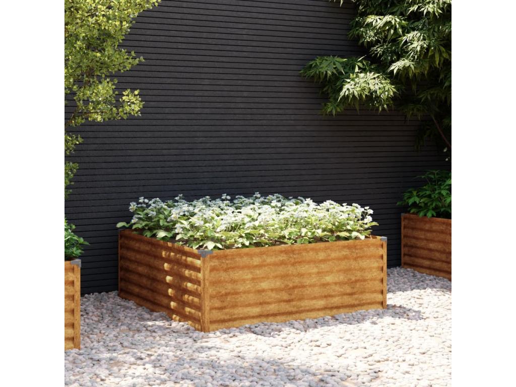 100x100x36 Corten Steel Raised Garden Bed