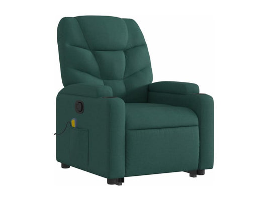 Dark Green Fabric Reclining Massage Chair DPHU63009