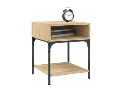 Meublori 2-piece oak bedside tables, 40x41x50 cm, engineered wood
