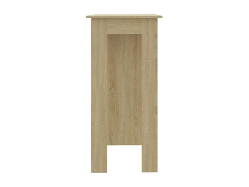 Bar table with shelf, Oak, Laviecasa Engineered Wood VQFL11315