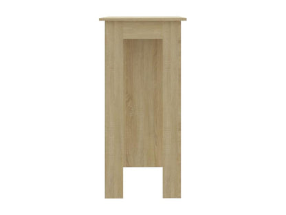 Bar table with shelf, Oak, Laviecasa Engineered Wood VQFL11315