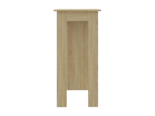 Bar table with shelf, Oak, Laviecasa Engineered Wood VQFL11315