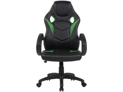 Office chair - Faux leather / Plastic - Green - Laviecasa XRLU52268