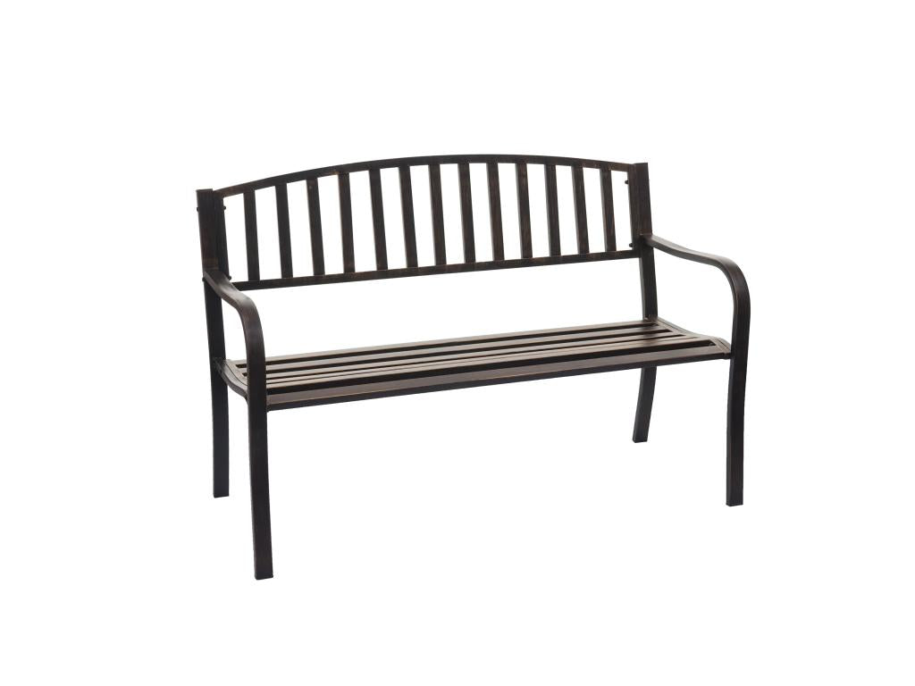 Meublori-F43 vintage bronze garden bench