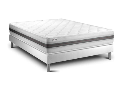 Laviecasa BACK 200x200cm bed set with Laviecasa white slatted base XJGZ13300
