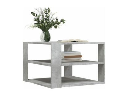 Concrete grey coffee table 59.5x59.5x40 cm engineered wood