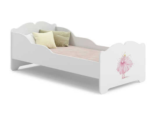 Laviecasa girls' bed with mattress and frame included - Pink Princess - 140 cm x 70 cm RGCJ11143