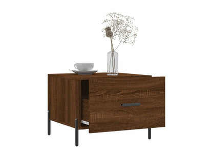 Coffee tables, 2 pcs, brown oak, 50x50x40 cm, engineered wood