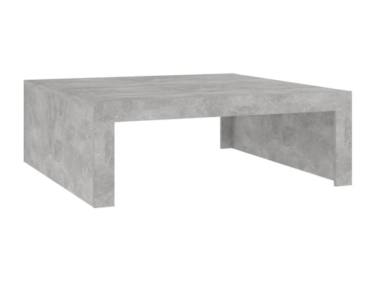 Concrete grey coffee table 100x100x35 cm engineered wood CQVJ68493