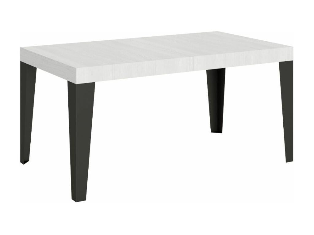 Laviecasa Extendable Dining Table - White - 4-Leg Base - 5 Slim Extension Leaves - Extends from 160 to 420cm - XXUN81692