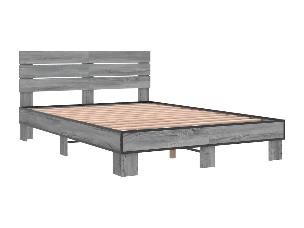 Bed frame without mattress Laviecasa gray 120x190 cm TFJT46501