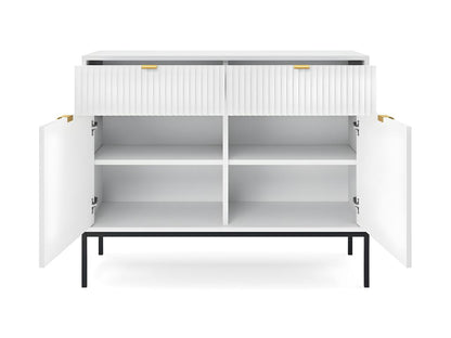 Laviecasa White 2-Door 2-Drawer Buffet ANQK09901