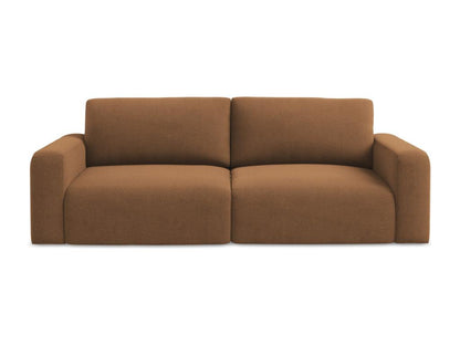 3-seater convertible sofa in Strukturstoff - terracotta - Laviecasa GAVA44080