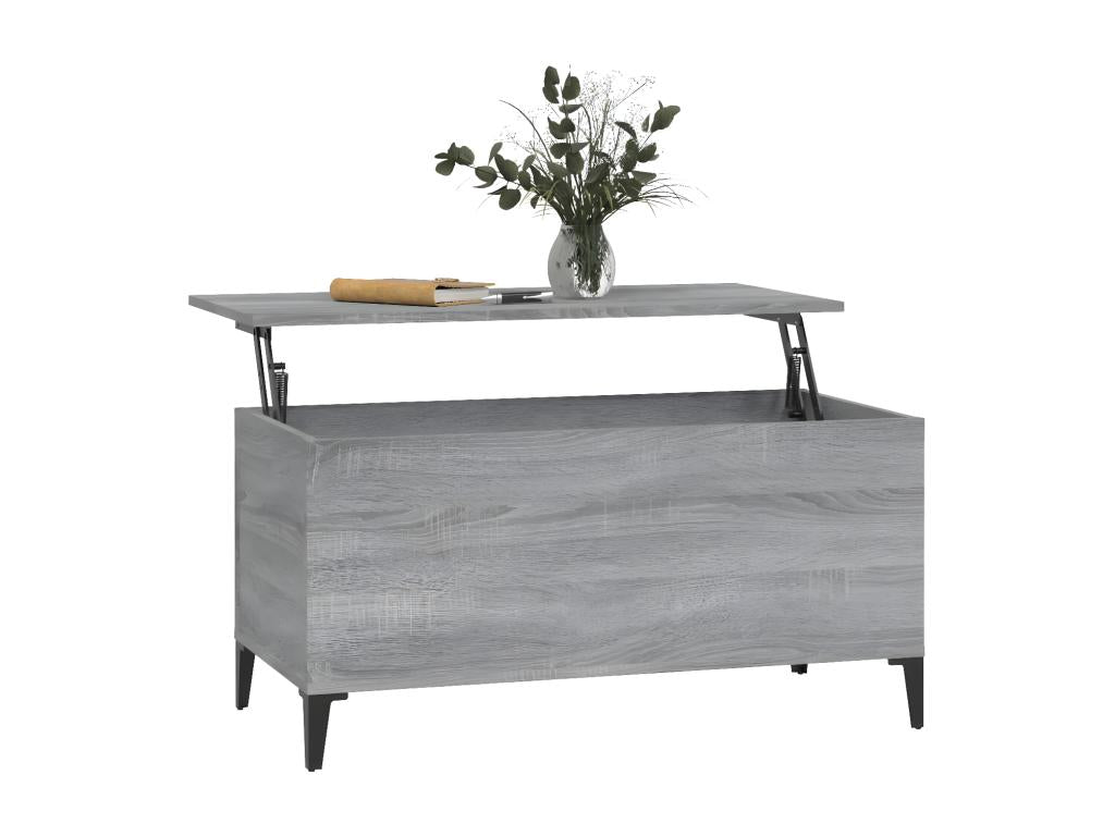 Laviecasa grey coffee table 90x44.5x45 Engineered wood OZND19120