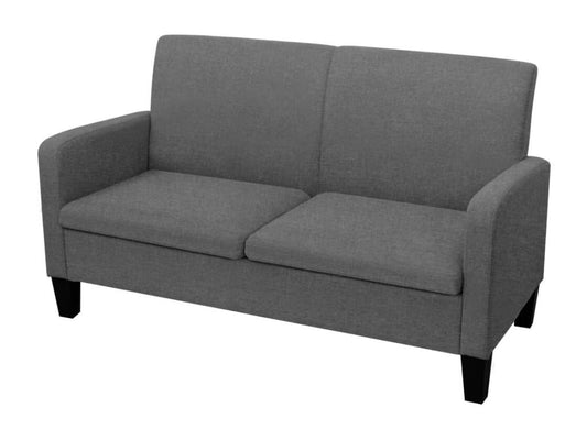 2-seater sofa 135x65x76 cm Dark Grey