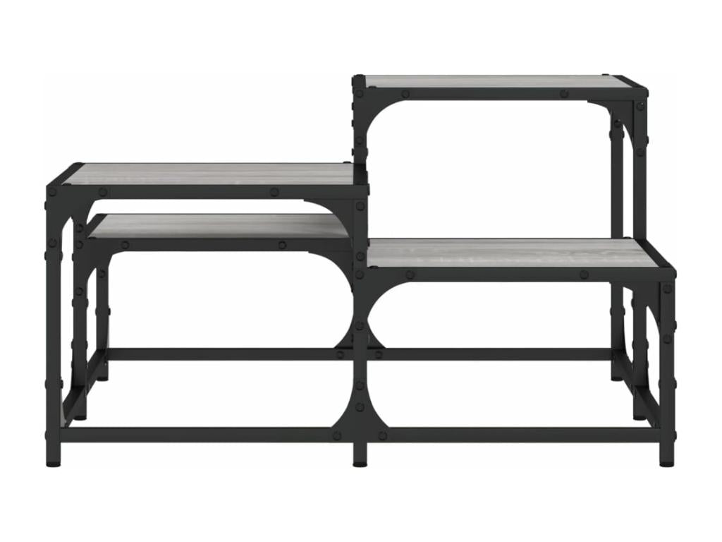 Meublori coffee table, grey, 68x68x40 cm, engineered wood