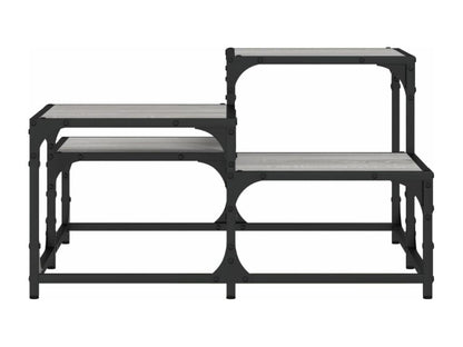 Meublori coffee table, grey, 68x68x40 cm, engineered wood