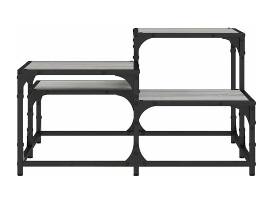 Meublori coffee table, grey, 68x68x40 cm, engineered wood