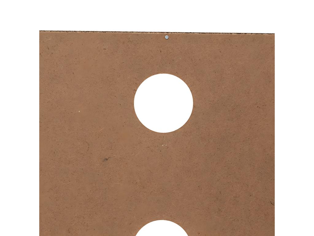 Wooden TV stand with 2 doors, beige color - W- 120 x D- 39 x H- 48 cm