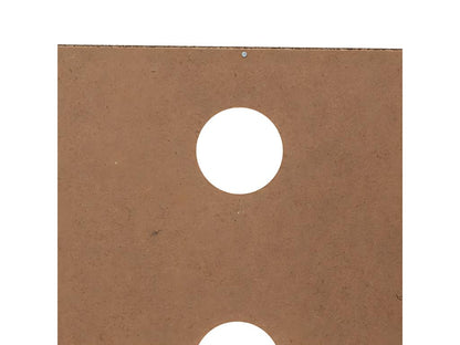 Wooden TV stand with 2 doors, beige color - W- 120 x D- 39 x H- 48 cm