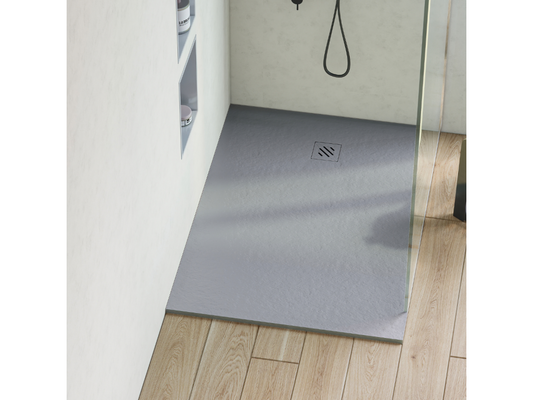 Laviecasa extra-flat shower tray - Laviecasa Texture in Laviecasa Gray Polyester - L130xl90xh2.6cm - Laviecasa DYVS37568