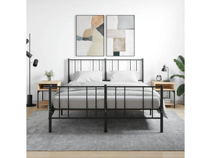 Meublori 2-piece oak bedside tables, 40x41x50 cm, engineered wood