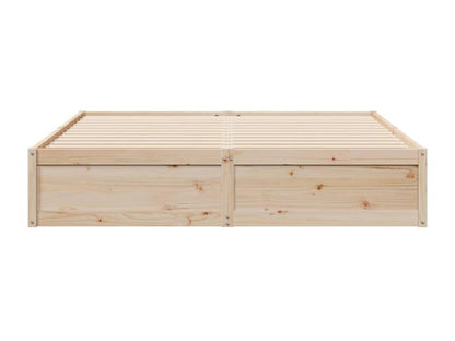 Bed frame 200x200 cm solid pine wood