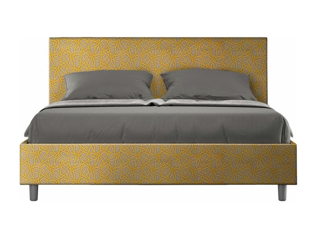 Upholstered storage bed 160x190 Laviecasa fabric 06 yellow Laviecasa GBRS43938