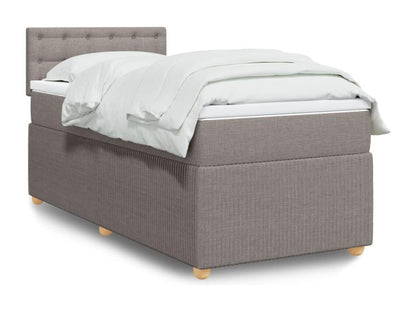 Meublori bed base with Meublori 90x190 cm mattress, fabric