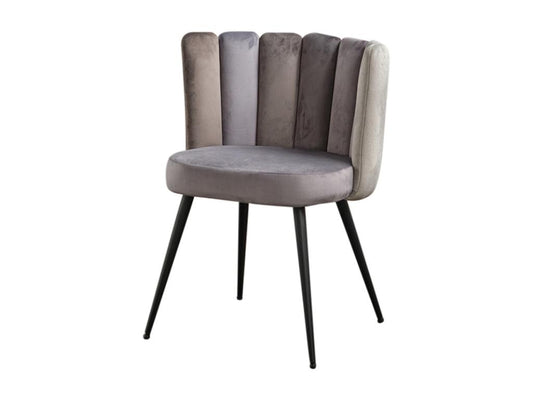 Chair - Grey Velvet - Meublori