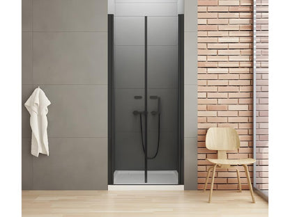 Laviecasa BLACK UOIN50874 120cm Black Hinged Shower Door
