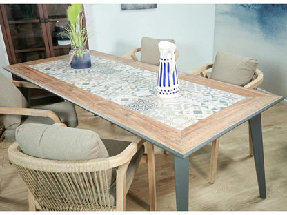 Meublori 213cm Ceramic Garden Table