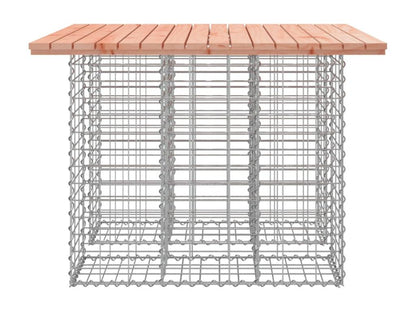 Laviecasa LXET82235 Gabion Design Garden Bench 100x102x72 Solid Wood