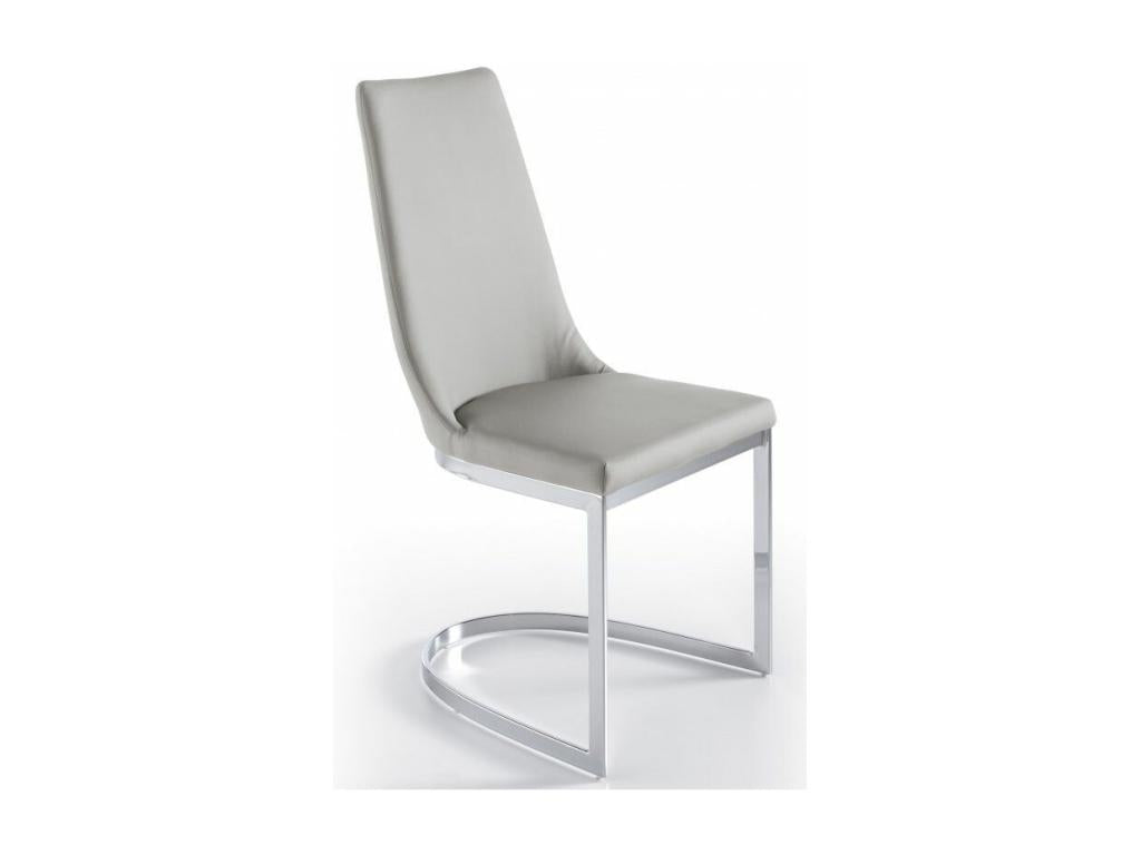 Meublori designer chairs in faux leather and chrome-plated steel - Set of 4 - Meublori Color 41 Meublori