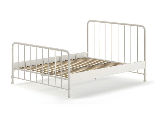 Meublori BF010 Bed Frame 160x200 cm White