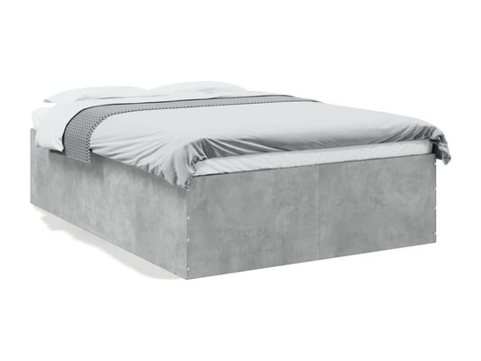 Concrete grey bed frame 120x200 cm engineered wood GGIV91722