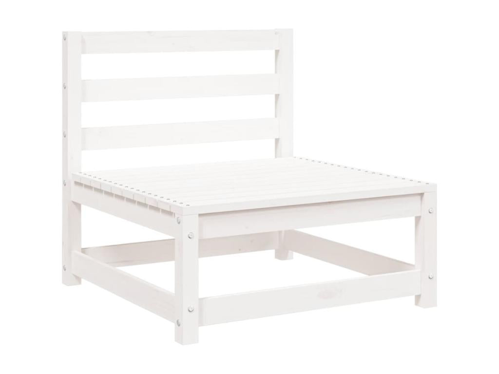 5-piece white solid pine wood garden furniture set QTYR98561