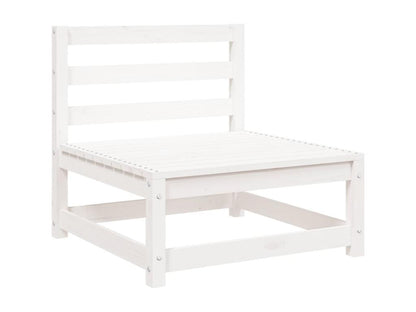 5-piece white solid pine wood garden furniture set QTYR98561