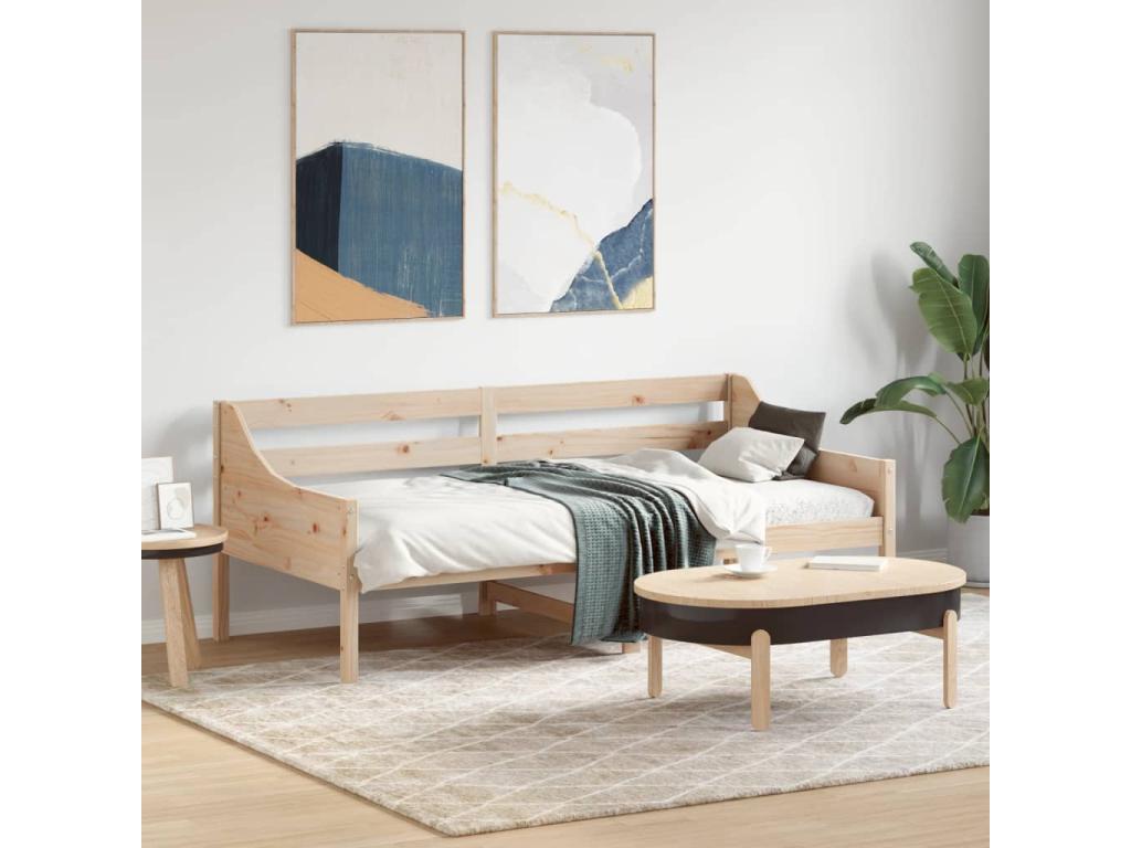 Daybed without mattress 75x190 cm solid pine wood