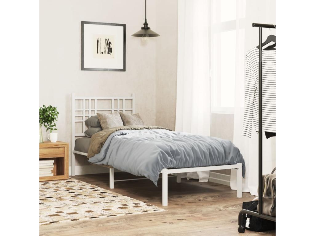 White metal headboard 80cm XRZG69773