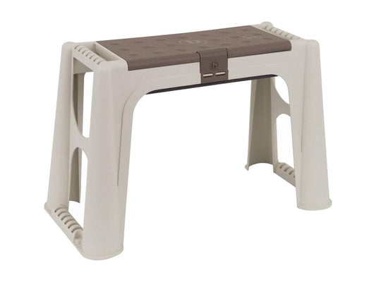 Laviecasa Outdoor Bench, Garden Bench, Tool Bench, Multipurpose Bench, Made in Italy, 58x29h37 cm, Beige and Brown, IEUL14051