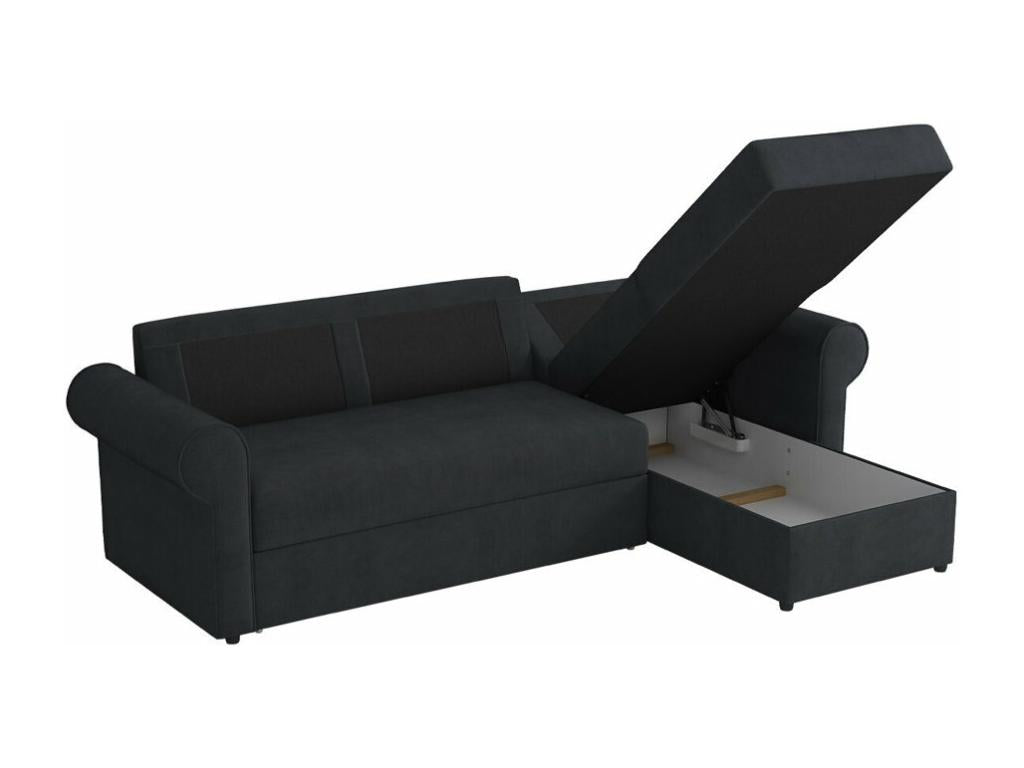 Laviecasa 131 Grey Corner Sofa with Sleeping Function and Bed Box, 246x155x90cm, RUIF14242