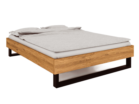 Meublori - Headless bed 140x200 in natural oiled wild oak