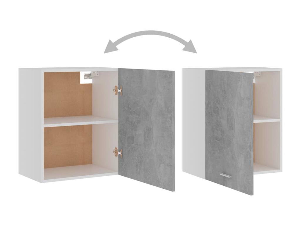2-piece wall-mounted cabinets, concrete grey engineered wood MEOG81022